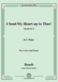 I Send My Heart up to Thee!Op.44 No.3,in E Major Vocal Solo & Collections sheet music cover